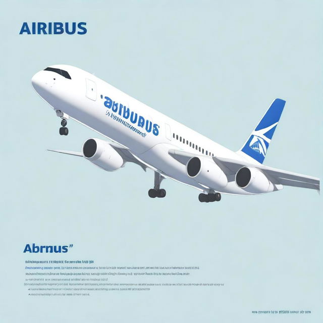 An engaging title image for Powerpoint slide introducing Airbus