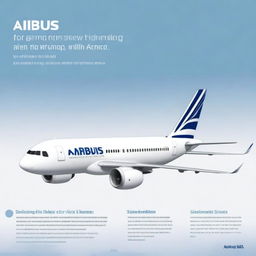 An engaging title image for Powerpoint slide introducing Airbus