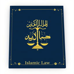 A book cover design for a title titled 'Islamic Law'