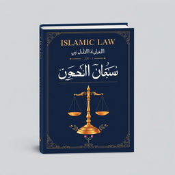 A book cover design for a title titled 'Islamic Law'