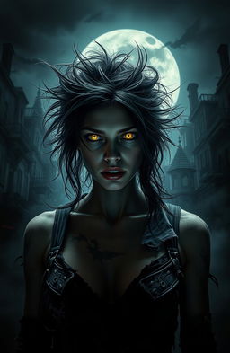 A dark and twisted portrait of a woman named Eva who is overcome with obsession