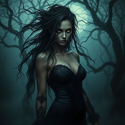 A dark and twisted portrayal of a woman named Eva consumed by obsession