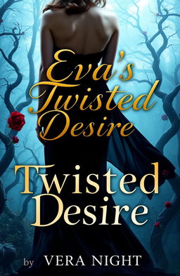 A visually striking book cover for the title 'Eva's Twisted Desire' by Vera Night