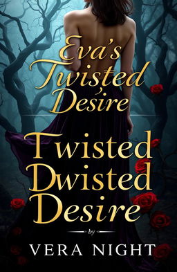 A visually striking book cover for the title 'Eva's Twisted Desire' by Vera Night