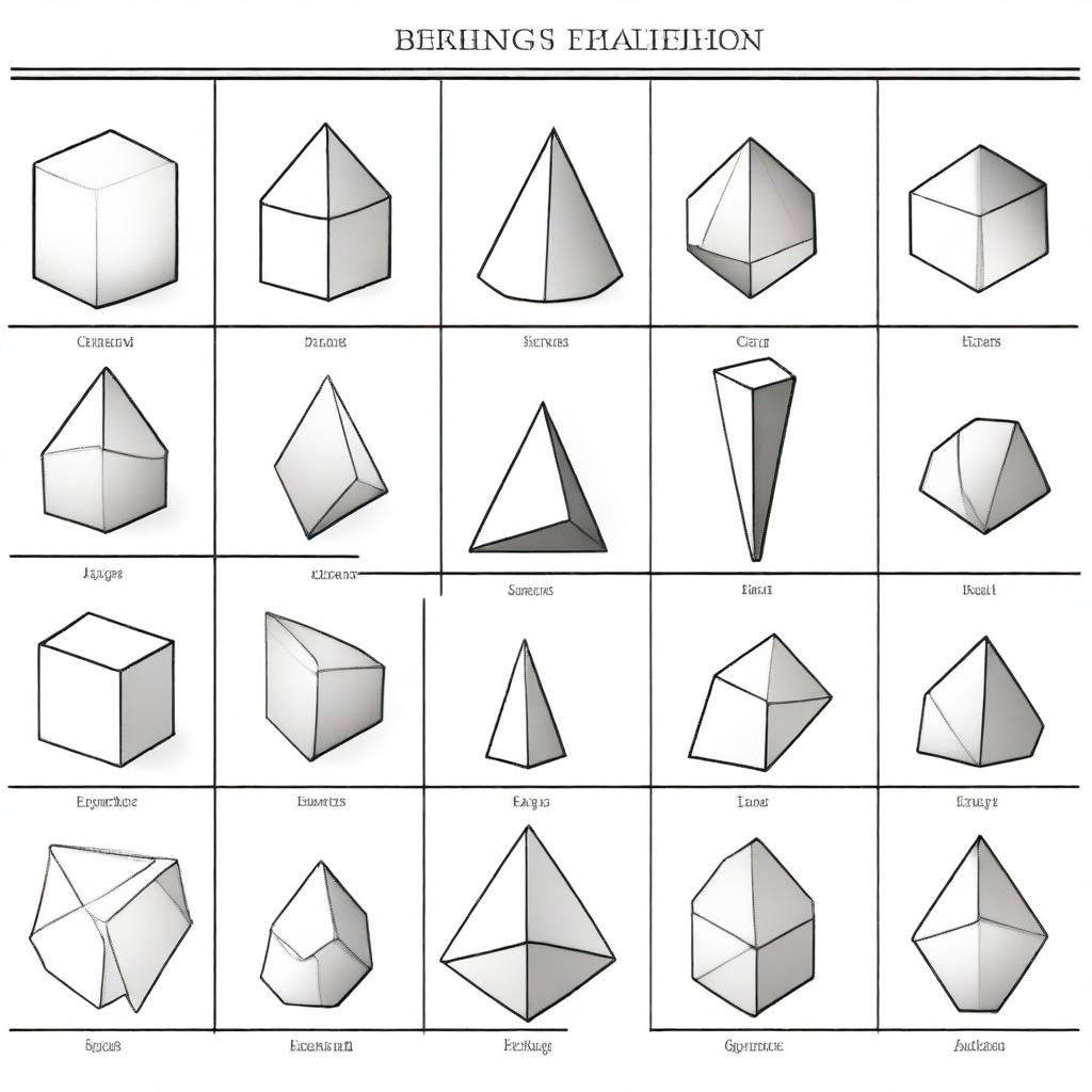 A beginner's shading worksheet featuring different geometric shapes in various positions and lighting