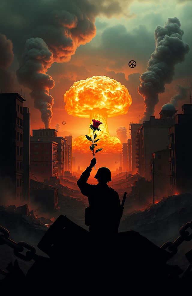 A powerful visual representation of the effect of war and nuclear weapons on humanity and the environment