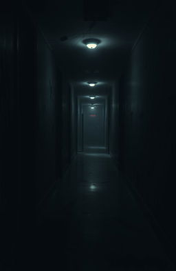 A chilling hallway named 'Homicipher', characterized by empty surroundings and an eerie atmosphere