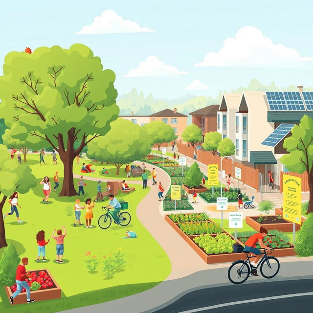 An illustrative and comprehensive plan for promoting healthy environments