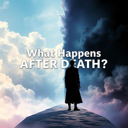 A visually captivating YouTube thumbnail depicting a mystical and enchanting theme surrounding the concept of what happens after death
