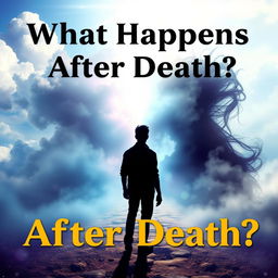 A visually captivating YouTube thumbnail depicting a mystical and enchanting theme surrounding the concept of what happens after death