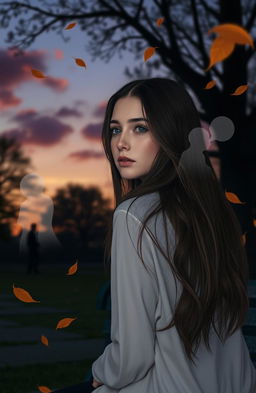 A thoughtful and serene scene that captures the concept of unspoken words and hidden emotions