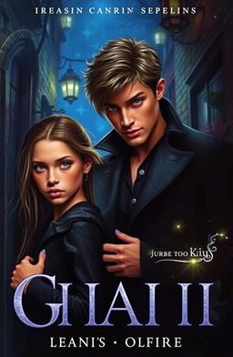 A captivating book cover featuring a mysterious young man dressed in an all-black outfit, exuding intrigue and allure