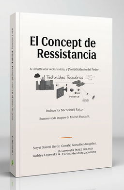 A modern and minimalist book cover design for the title 'El Concepto de Resistencia: Límites y Posibilidades del Poder'