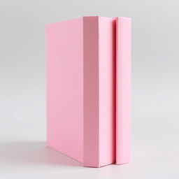 A simple and elegant book spine in a plain pink color