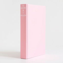 A simple and elegant book spine in a plain pink color