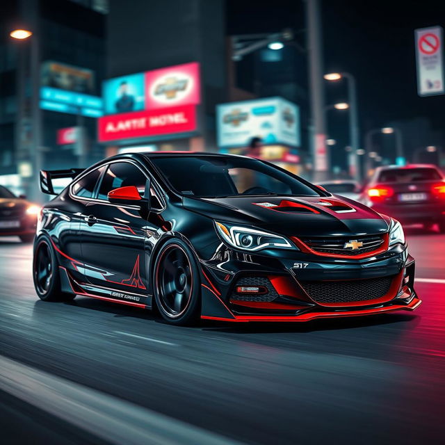 A Chevrolet Astra styled in the thrilling aesthetic of 'Need for Speed'