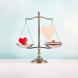 An eBook cover featuring a beautifully designed set of scales, perfectly balanced