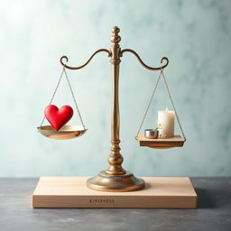 An eBook cover featuring a beautifully designed set of scales, perfectly balanced