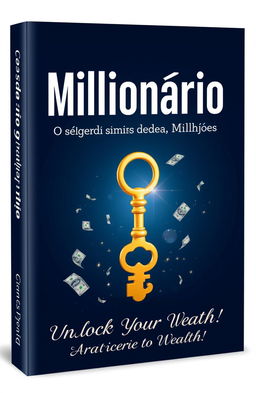 A striking cover design for an e-book titled 'Milionário - O segredo mais simples que vende Milhões'