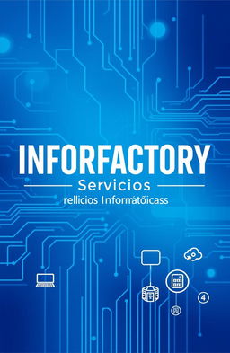 A modern and sleek cover design featuring the name 'INFORFACTORY Servicios Informáticos' in bold, stylish typography