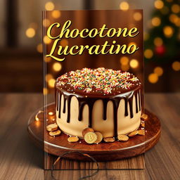 A visually striking eBook cover featuring the theme of a 'lucrative chocotone'