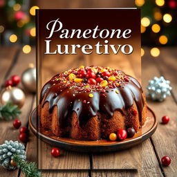 An appealing eBook cover showcasing the theme of a 'lucrative panetone'