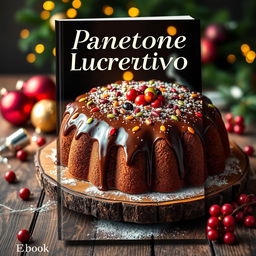 An appealing eBook cover showcasing the theme of a 'lucrative panetone'