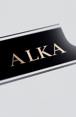 An elegant logo featuring the name 'ALKA', combining a sleek and modern typography with a touch of sophistication