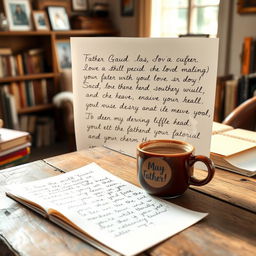 A heartfelt letter from a father to his son, expressing love, support, and pride