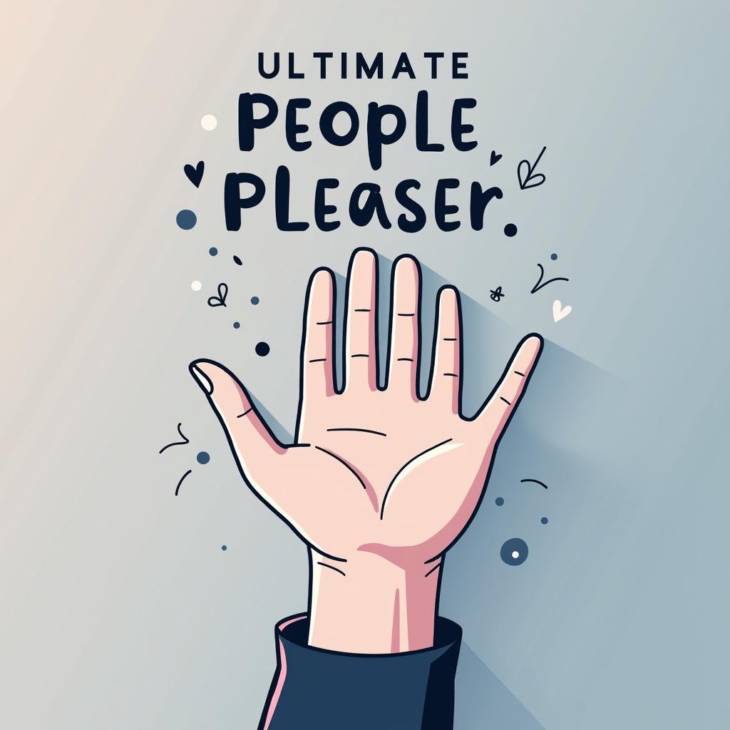 A beautiful, minimalist poster titled 'Ultimate People Pleaser'