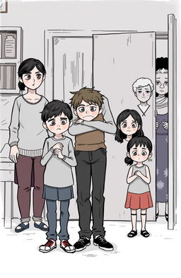 A young couple, a boy and a girl, standing together with slightly sad expressions