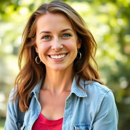 A woman, 39 years old, of European descent with a blend of Scandinavian, Slavic, and Mediterranean features
