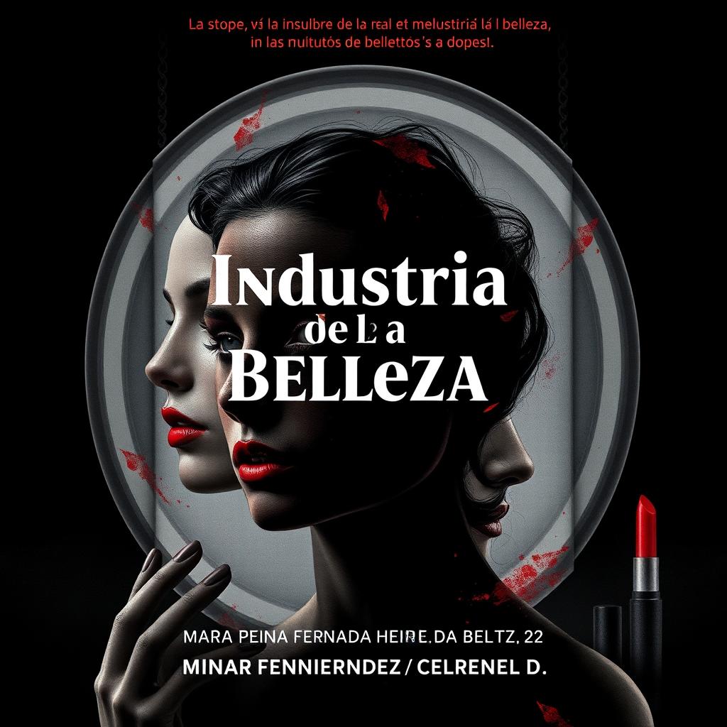 Una impactante portada de libro que retrata el lado oscuro de la industria de la belleza en el siglo 21