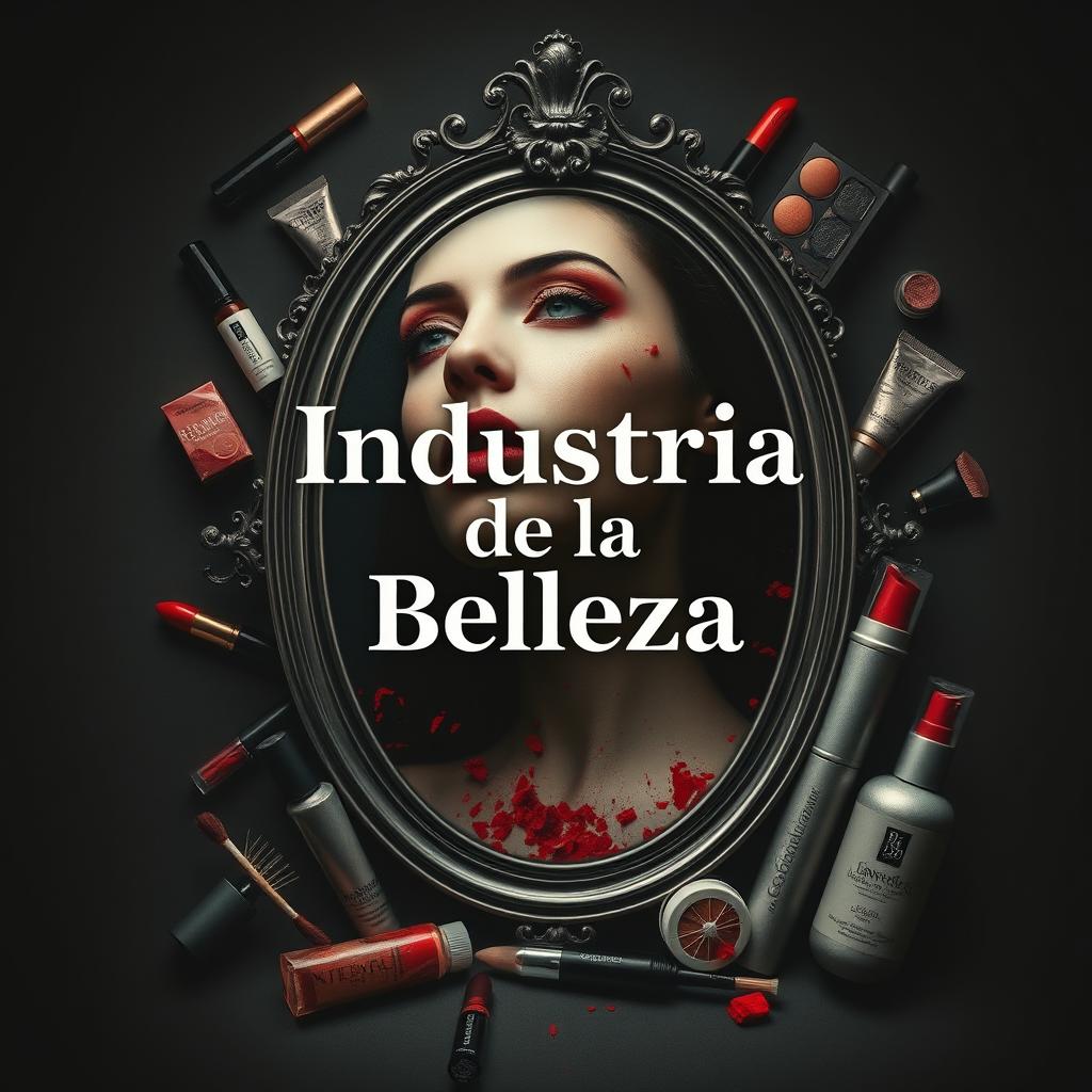 Una evocadora portada de libro que explora el lado oscuro de la industria de la belleza en el siglo 21