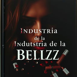 Una intensa portada de libro que representa el lado oscuro de la industria de la belleza en el siglo 21