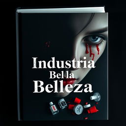 Una intensa portada de libro que representa el lado oscuro de la industria de la belleza en el siglo 21