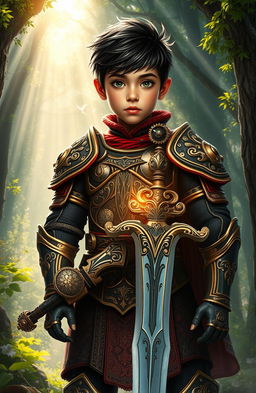 A striking image depicting the youngest member of an ancient lineage known as 'Brave Bloodlines'
