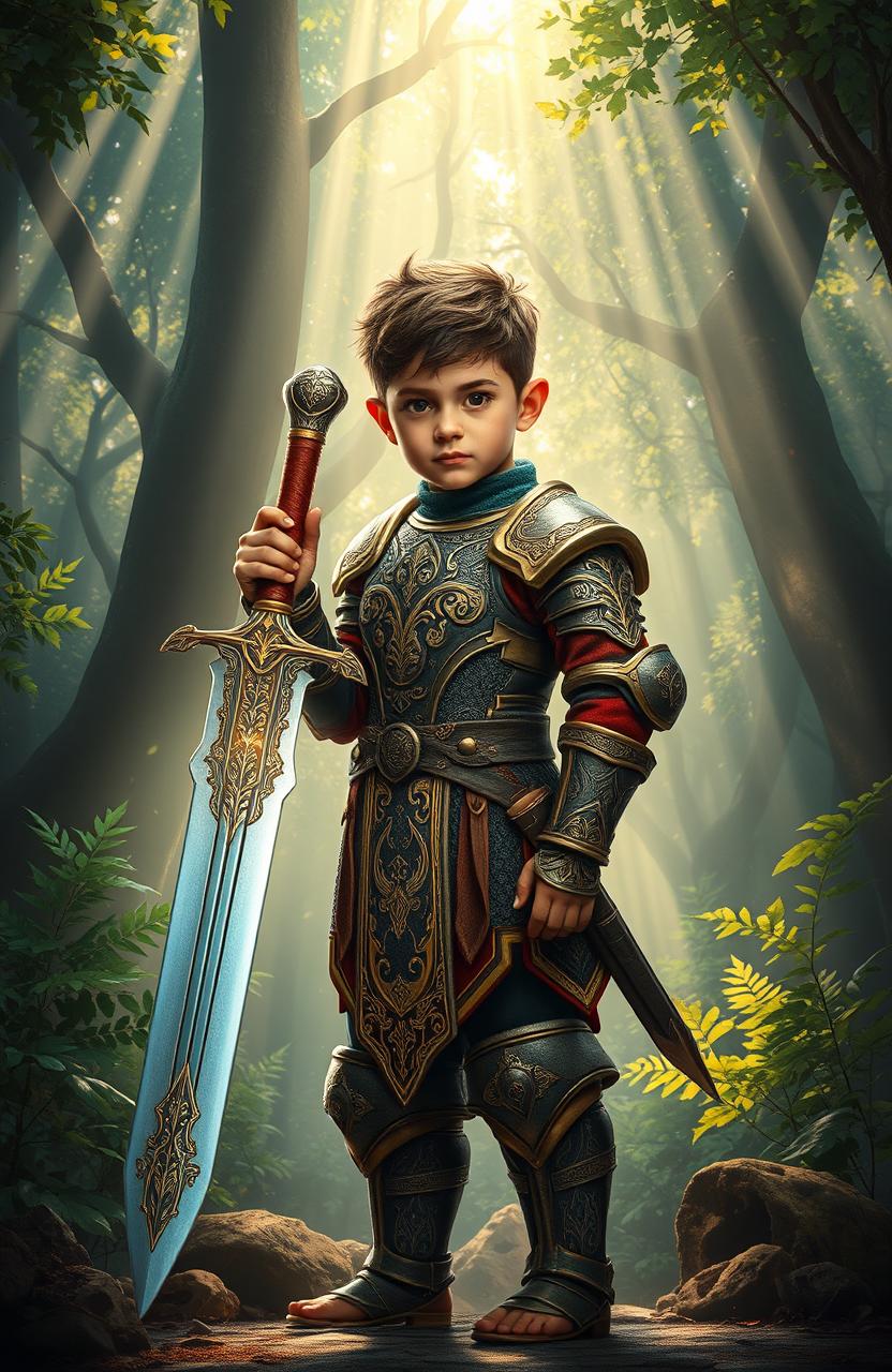 A striking image depicting the youngest member of an ancient lineage known as 'Brave Bloodlines'