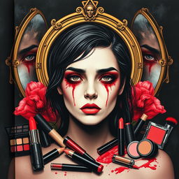 Una impactante portada de libro que ilustra el lado oscuro de la industria de la belleza en el siglo 21
