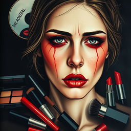 Una impactante portada de libro que ilustra el lado oscuro de la industria de la belleza en el siglo 21