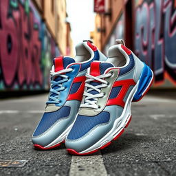 A stylish pair of trendy sneakers designed for both comfort and fashion