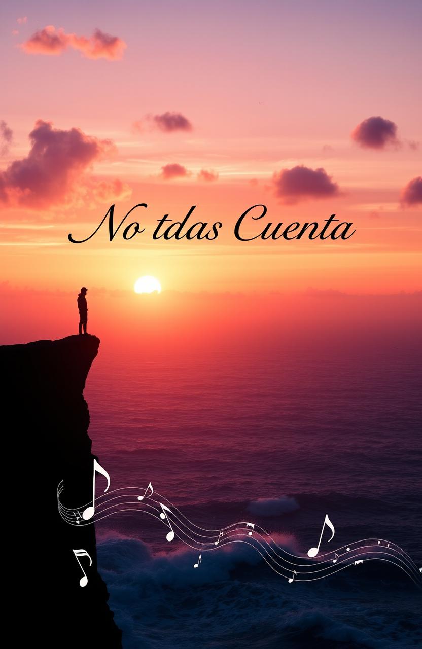 A visually striking album cover for a song titled 'No Te Das Cuenta'