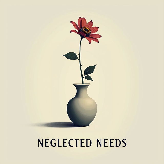 A beautiful, sad minimalist poster titled 'Neglected Needs'