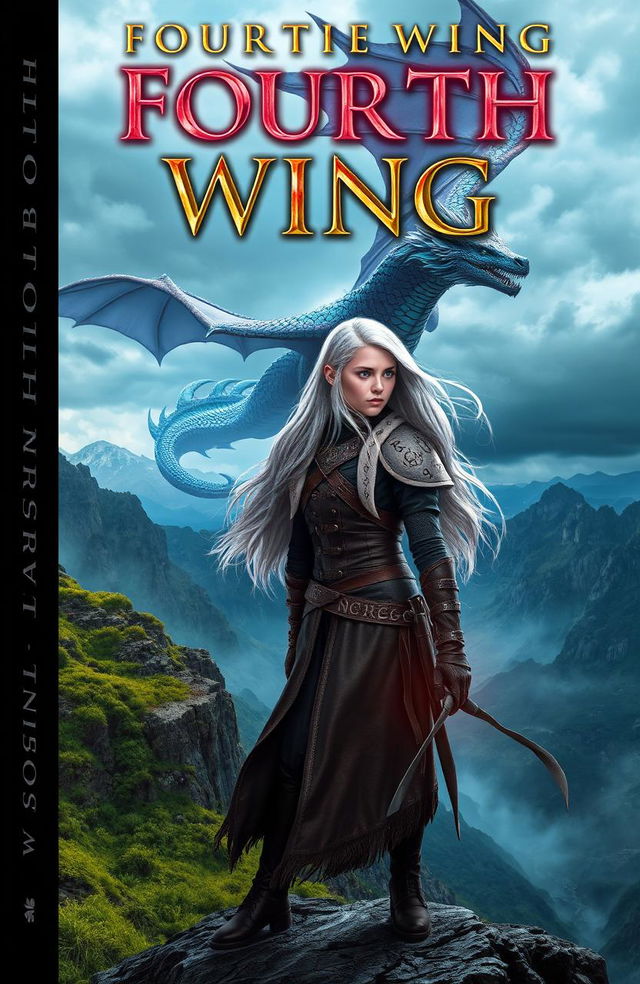 Create a book cover for a novel titled 'Fourth Wing'