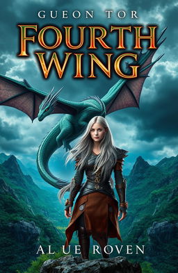 Create a book cover for a novel titled 'Fourth Wing'