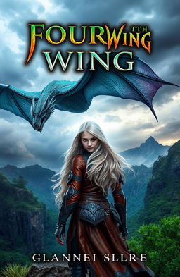 Create a book cover for a novel titled 'Fourth Wing'