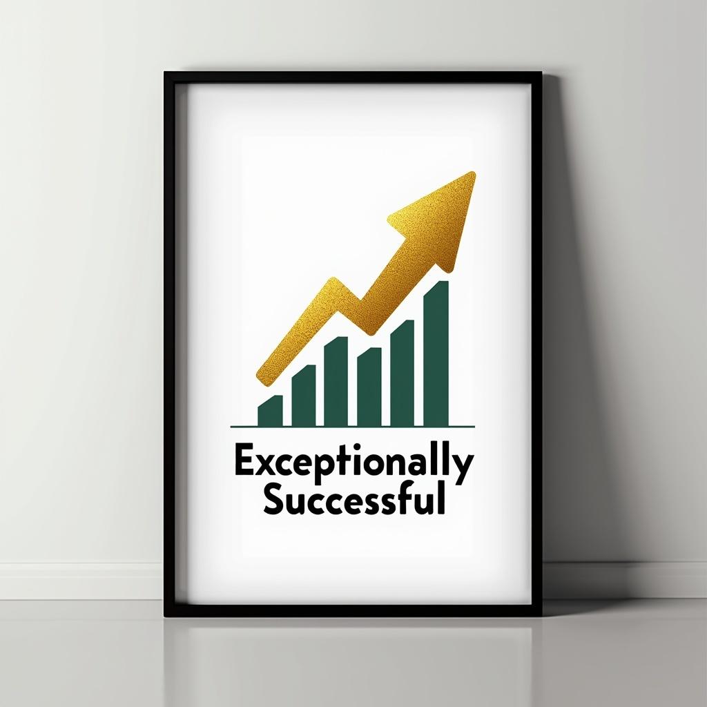 A beautiful, minimalist poster titled 'Exceptionally Successful'