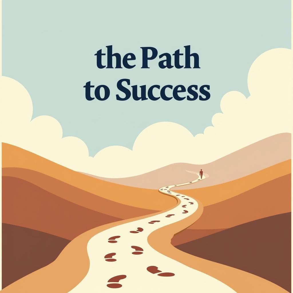 A beautiful, minimalist poster titled 'On the Path to Success'