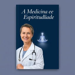 A book cover design featuring a deep navy blue background