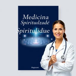 A book cover design featuring a deep navy blue background
